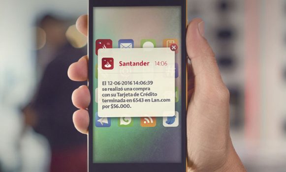 Lanzan “Notificaciones Push”, nuevo servicio de la App Santander