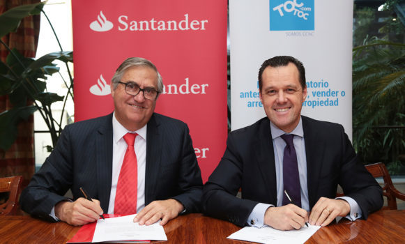 Santander y TOCTOC presentan herramienta de asesoría inmobiliaria