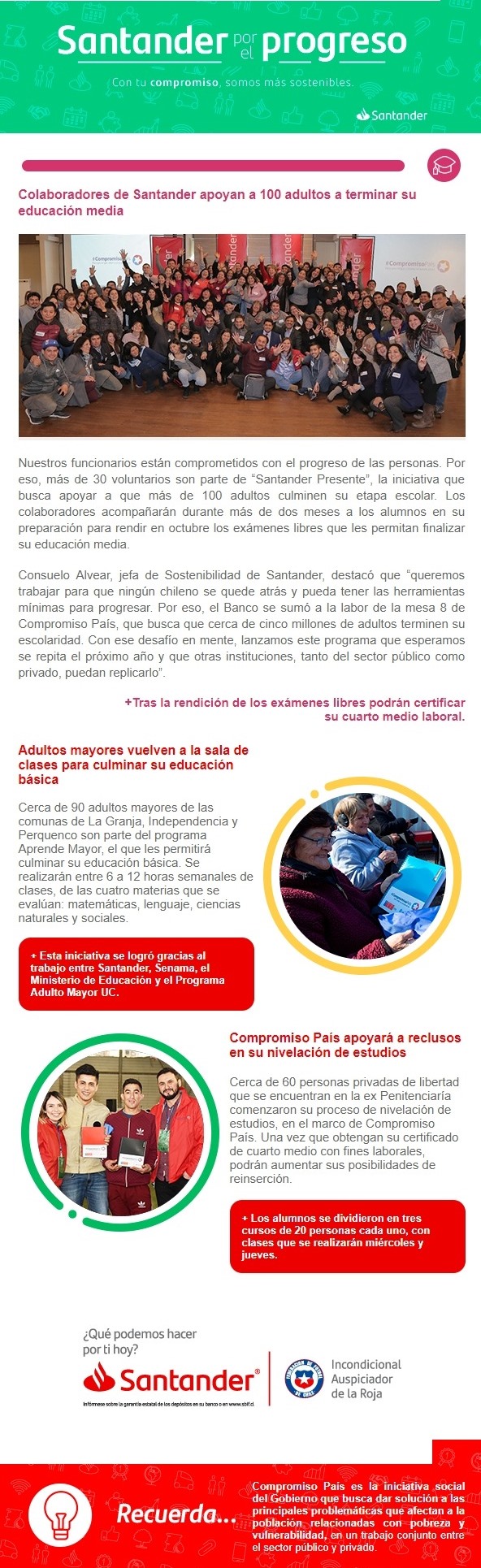 Agosto 2019 Santander por el progreso