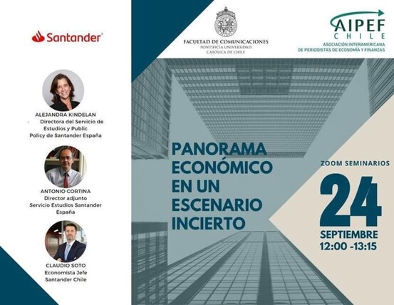 Santander y AIPEF realizan seminario de actualidad económica 