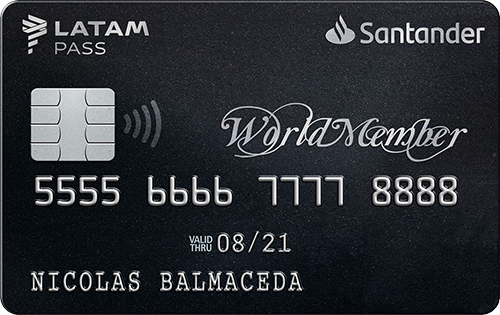 Tarjeta WorldMember Santander LATAM Pass