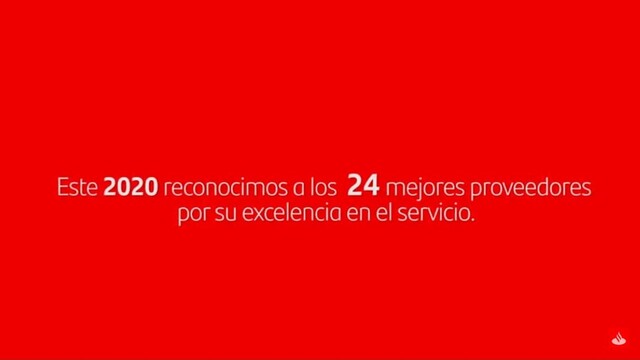 Santander reconoce a sus mejores proveedores de 2020