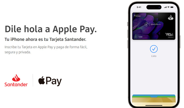 Santander pone a disposición Apple Pay para sus clientes en Chile