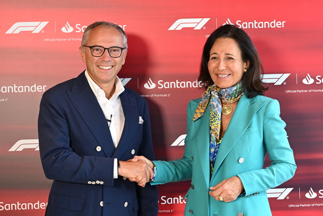 Santander será patrocinador y banco oficial de la Formula 1® 